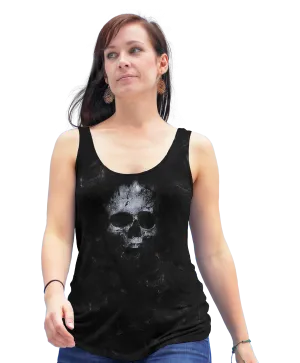 Ghostly Skull Racerback Tank Top