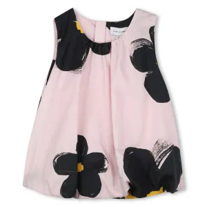 Girls Pink Flower Blouse