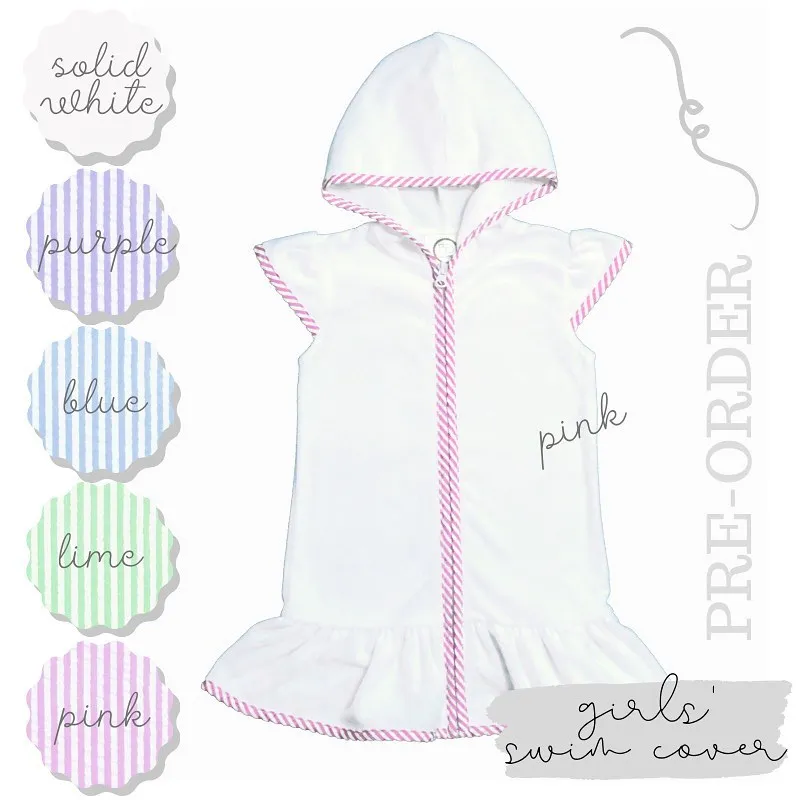 Girl's Terrycloth Swimsuit Cover Up