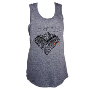 Go Camp - Racerback Tank Top - Women's - Grey Frost
