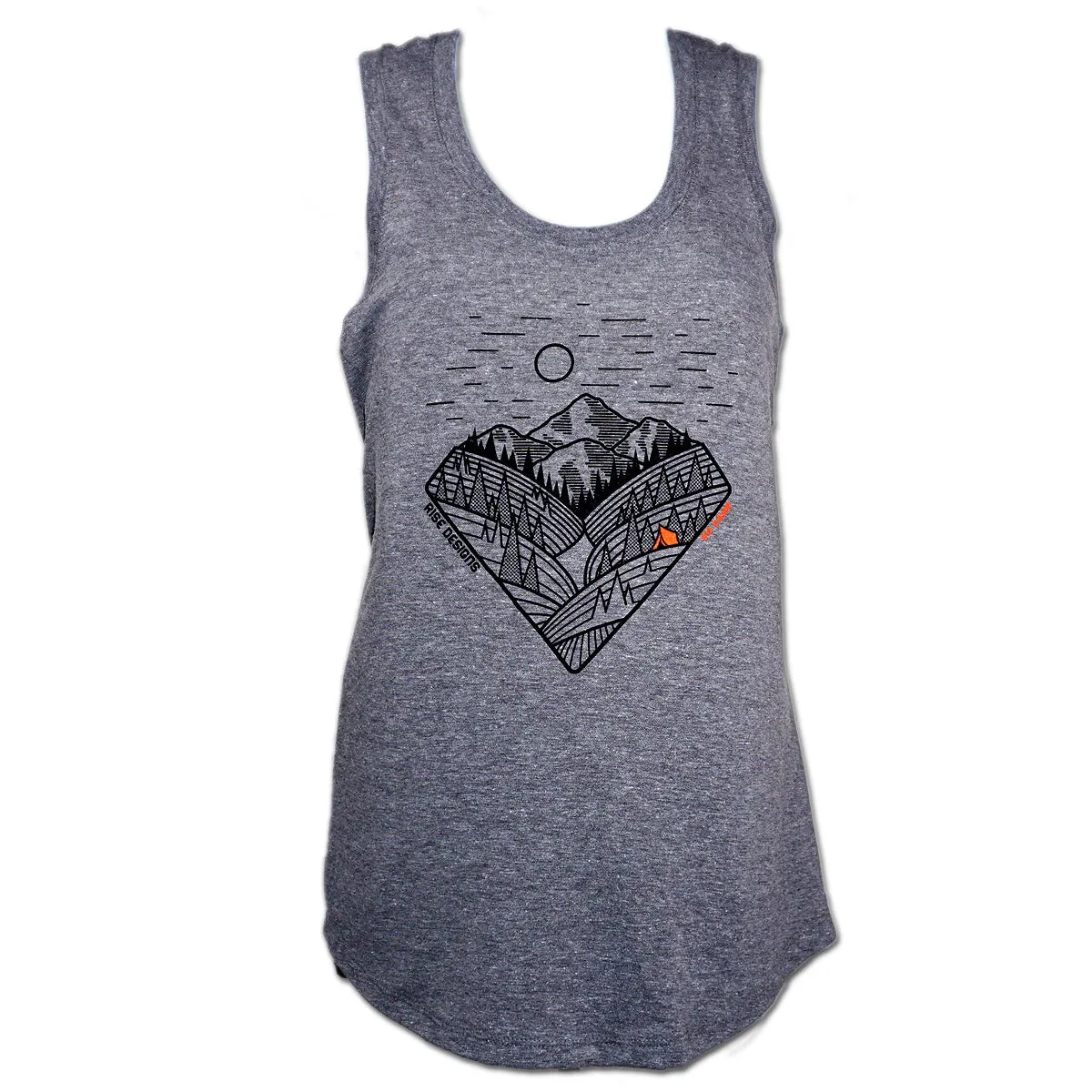 Go Camp - Racerback Tank Top - Women's - Grey Frost