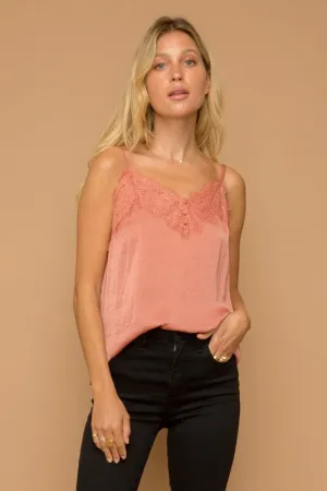 Goodbye Kiss Lace Cami (Peach) | FINAL SALE