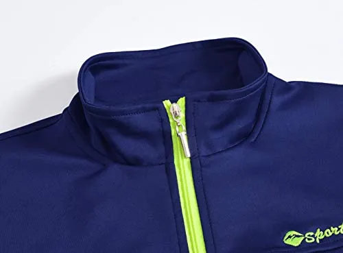 Gopune Men's Athletic Tracksuit Full Zip Warm Jogging Sweat Suits (Royal Blue,XS)