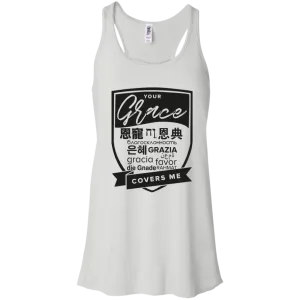 Grace Covers Me Flowy Racerback Tank
