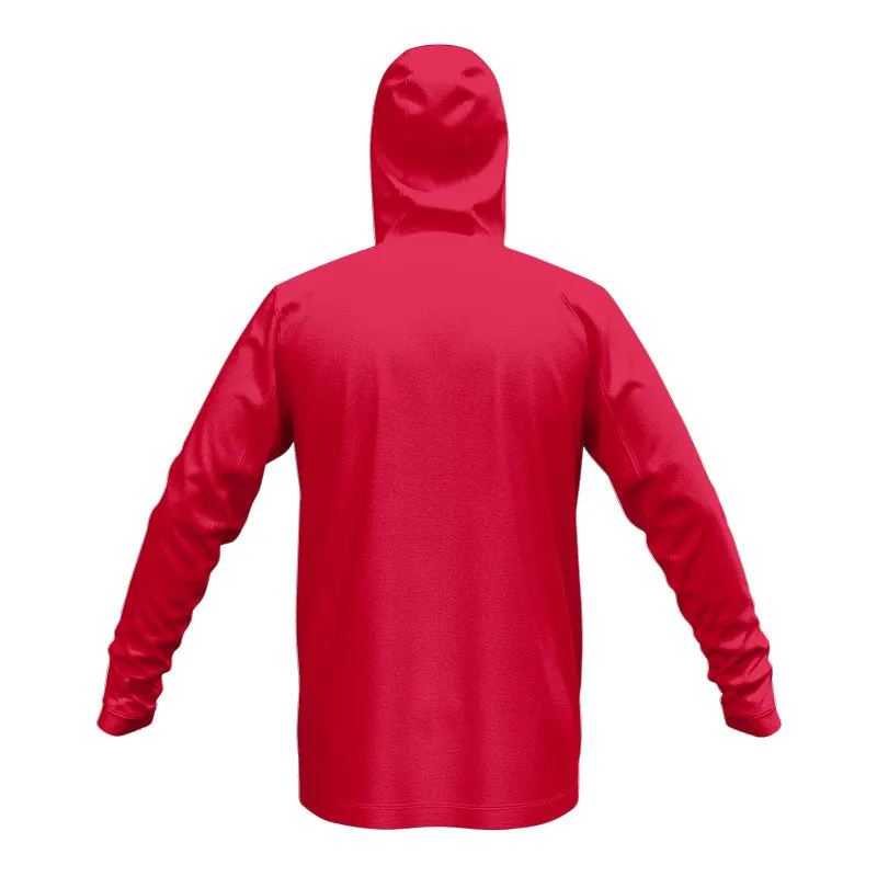 Grafton Basketball SlimFit HP Tech Stretch Zip Hoodie Red