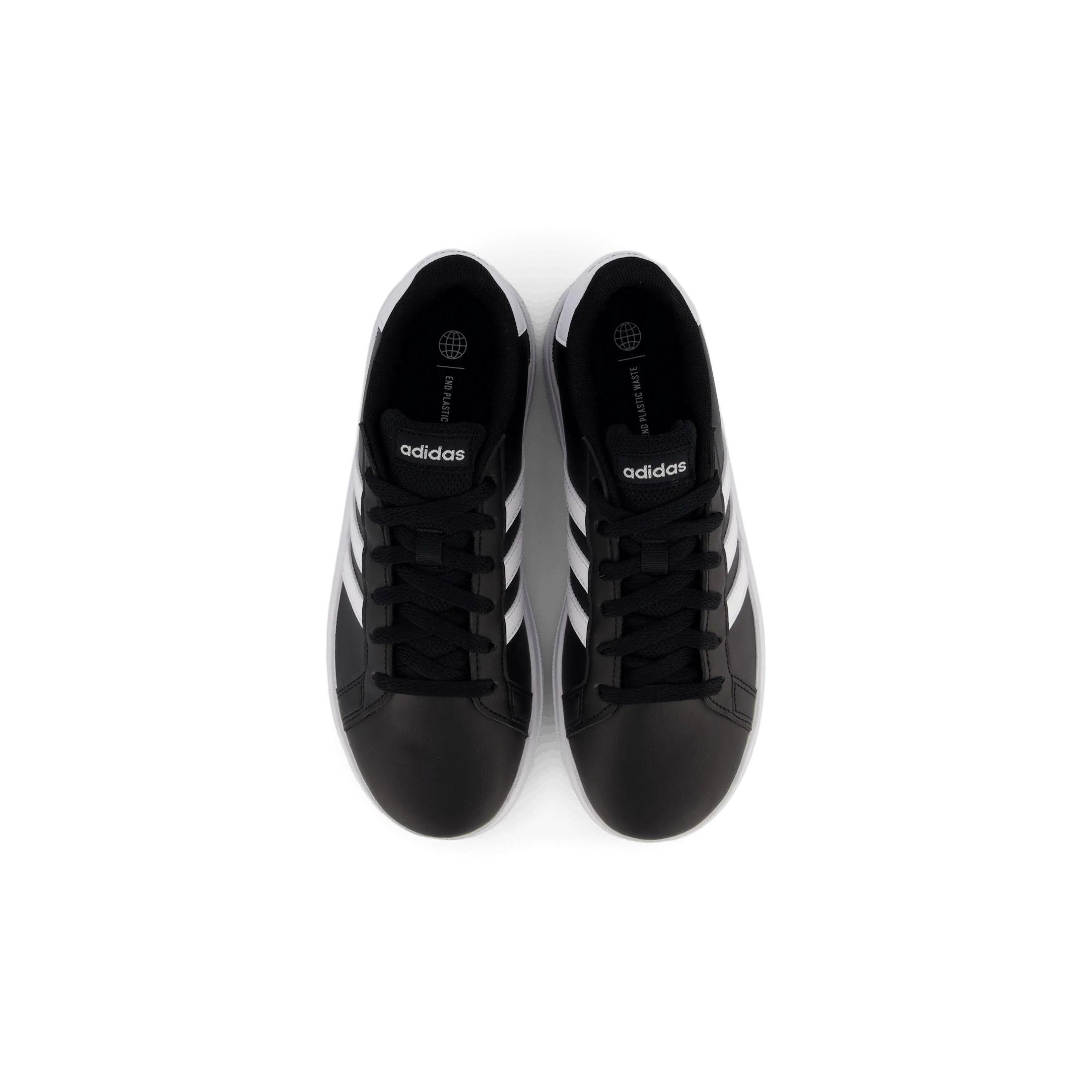 Grand Court Lifestyle Tennis Lace-Up Shoes Core Black / Cloud White / Core Black
