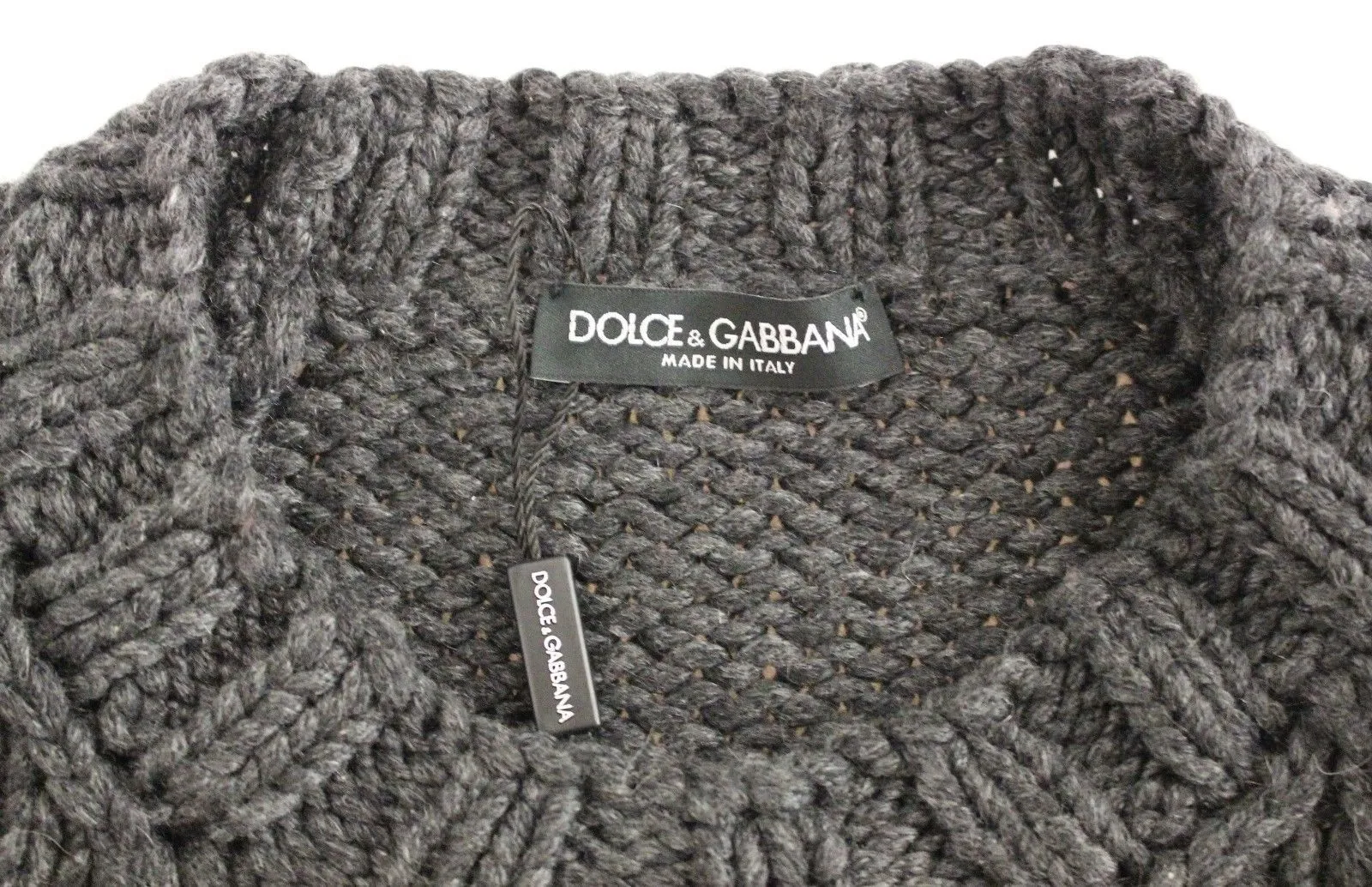 Gray Cashmere Knitted Shortsleeved Sweater