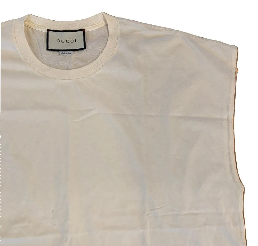 Gucci Homme Pour Femme Sleeveless T-shirt in White