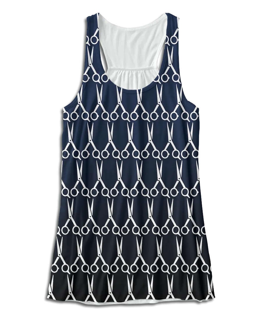 Hairstylist Scissors Racerback Tank Top