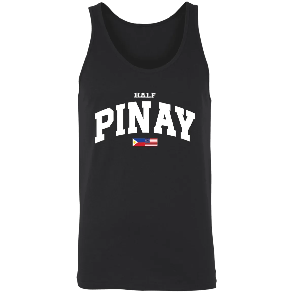 Half Pinay FILAM Flag Unisex Cotton Tank Top