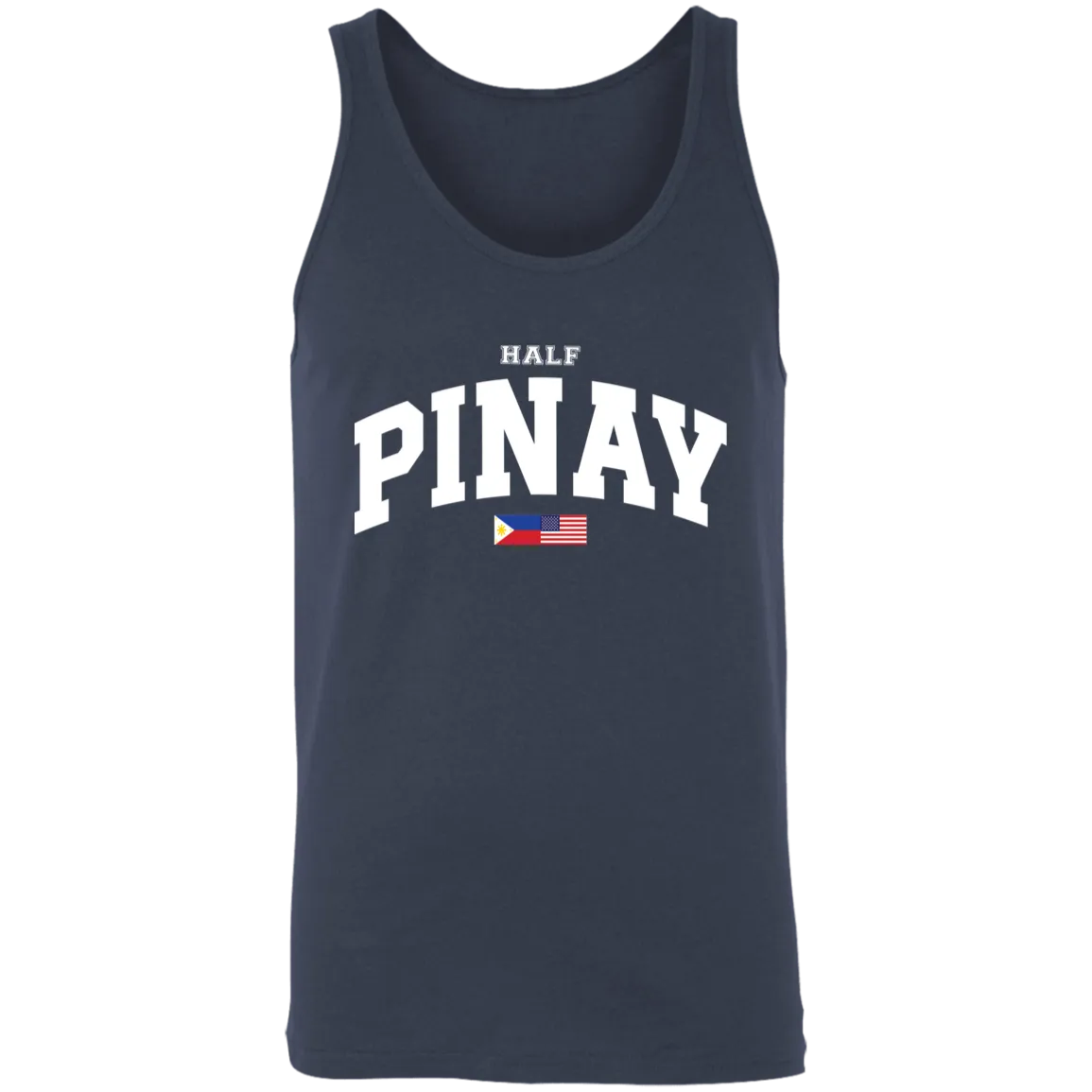 Half Pinay FILAM Flag Unisex Cotton Tank Top