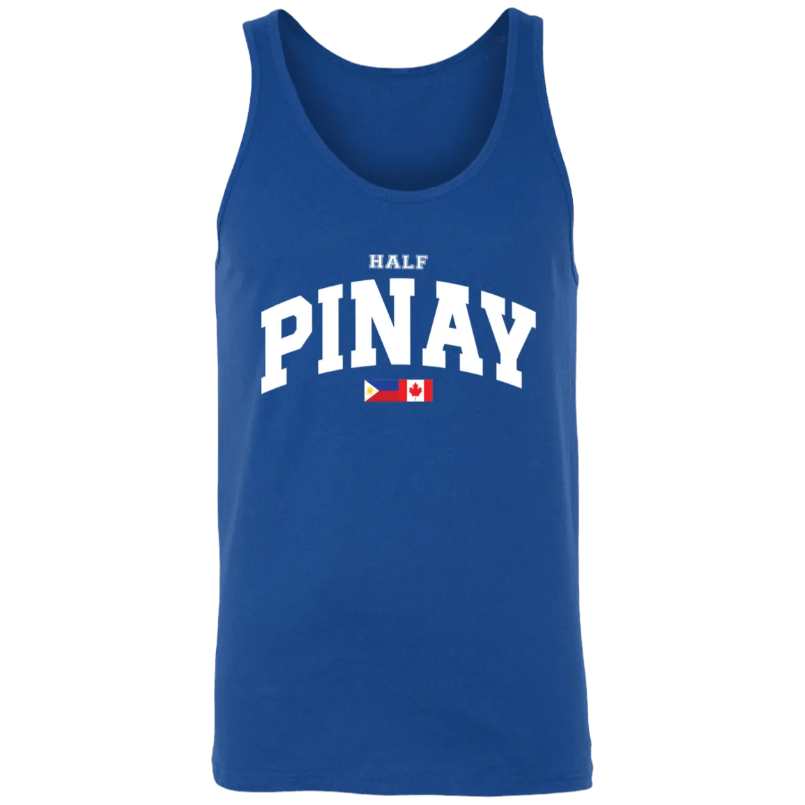 Half Pinay FILCAN Flag Unisex Cotton Tank Top