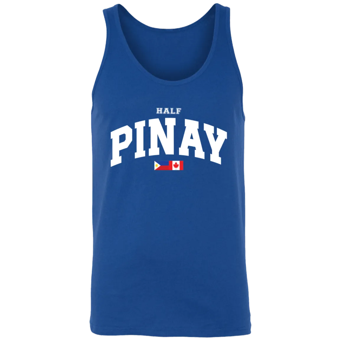 Half Pinay FILCAN Flag Unisex Cotton Tank Top