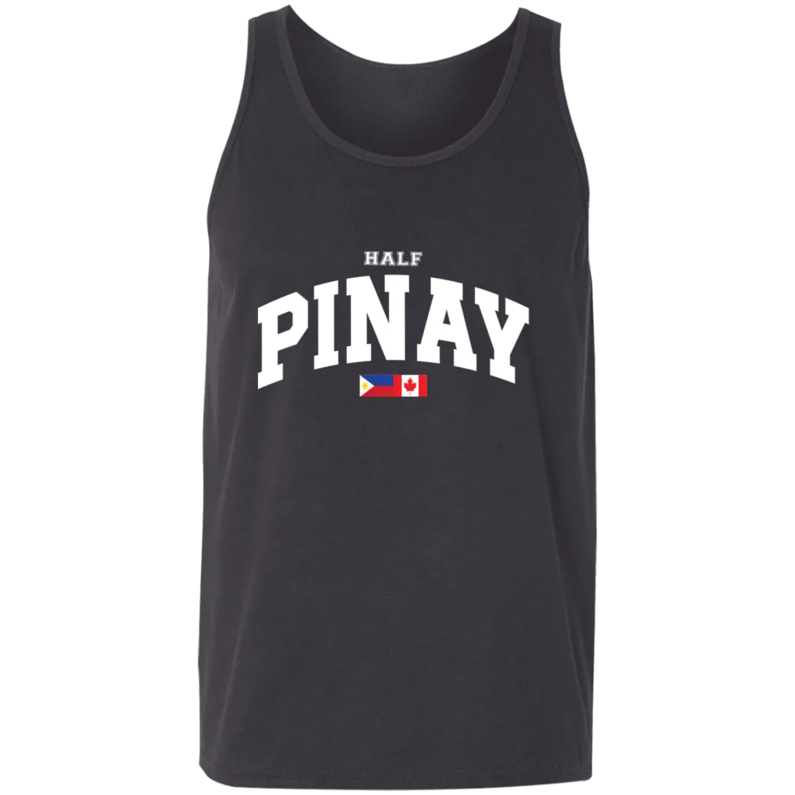 Half Pinay FILCAN Flag Unisex Cotton Tank Top