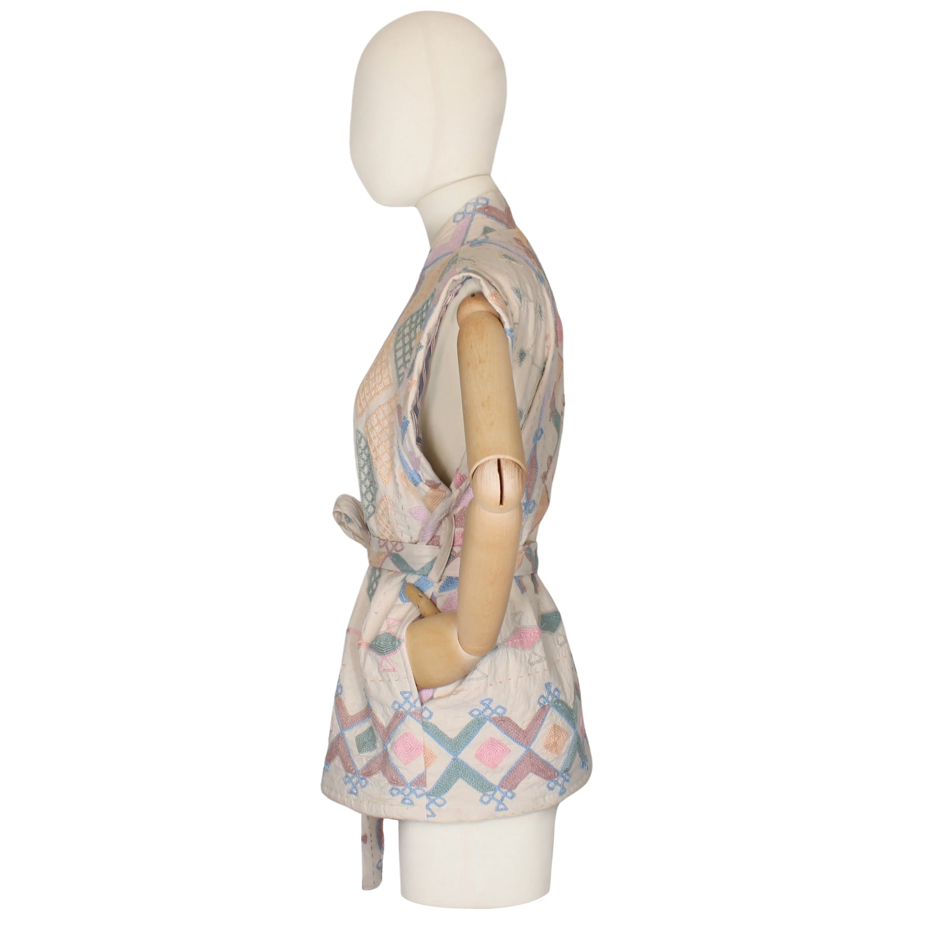 Hanmade Suzani Kantha Vest Two