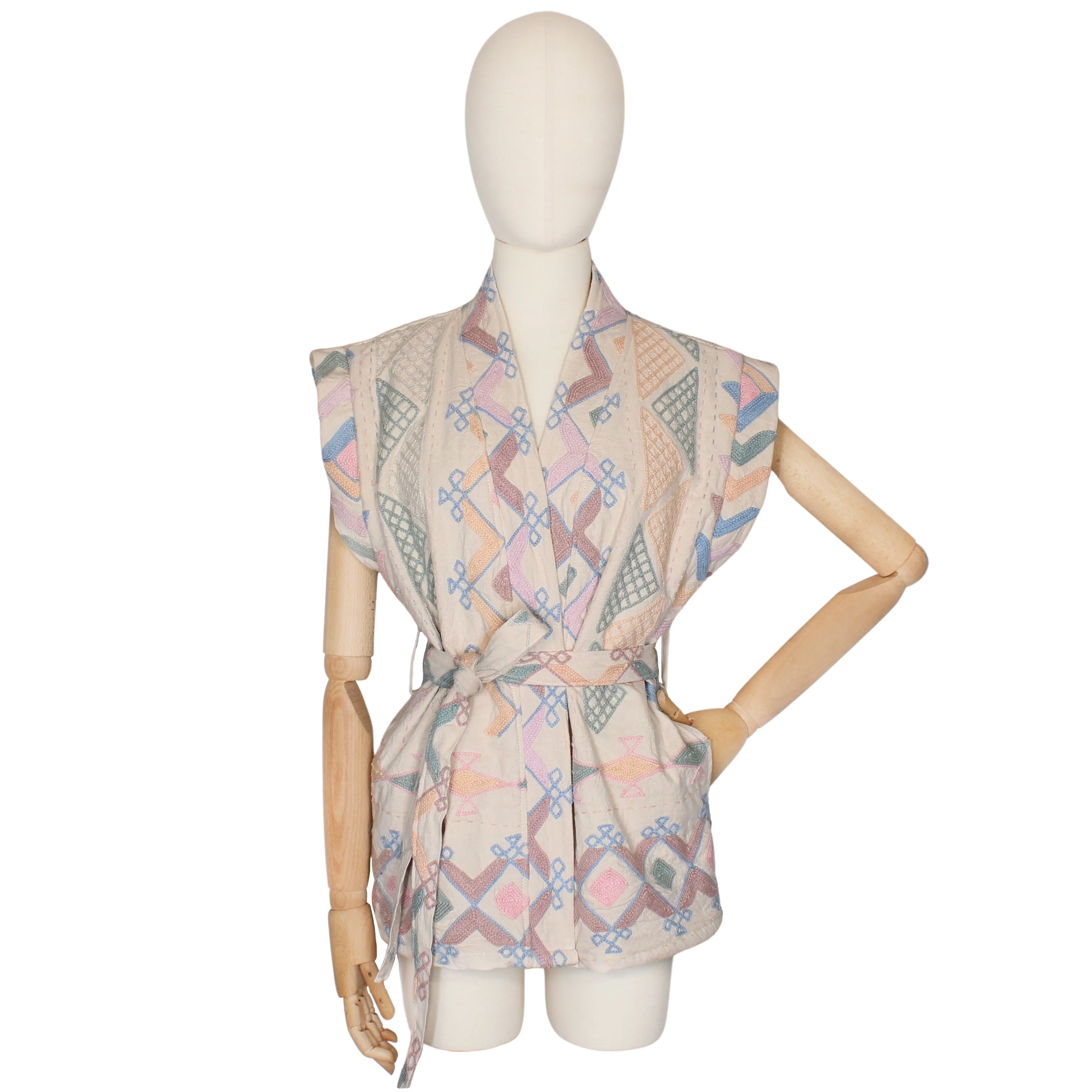 Hanmade Suzani Kantha Vest Two