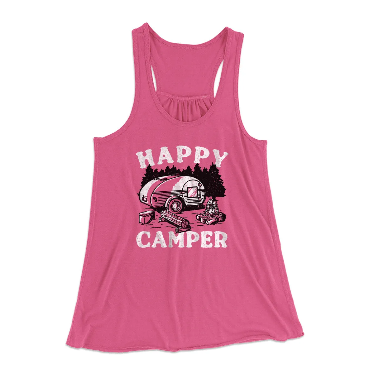 Happy Camper Women's Flowey Racerback Tank Top