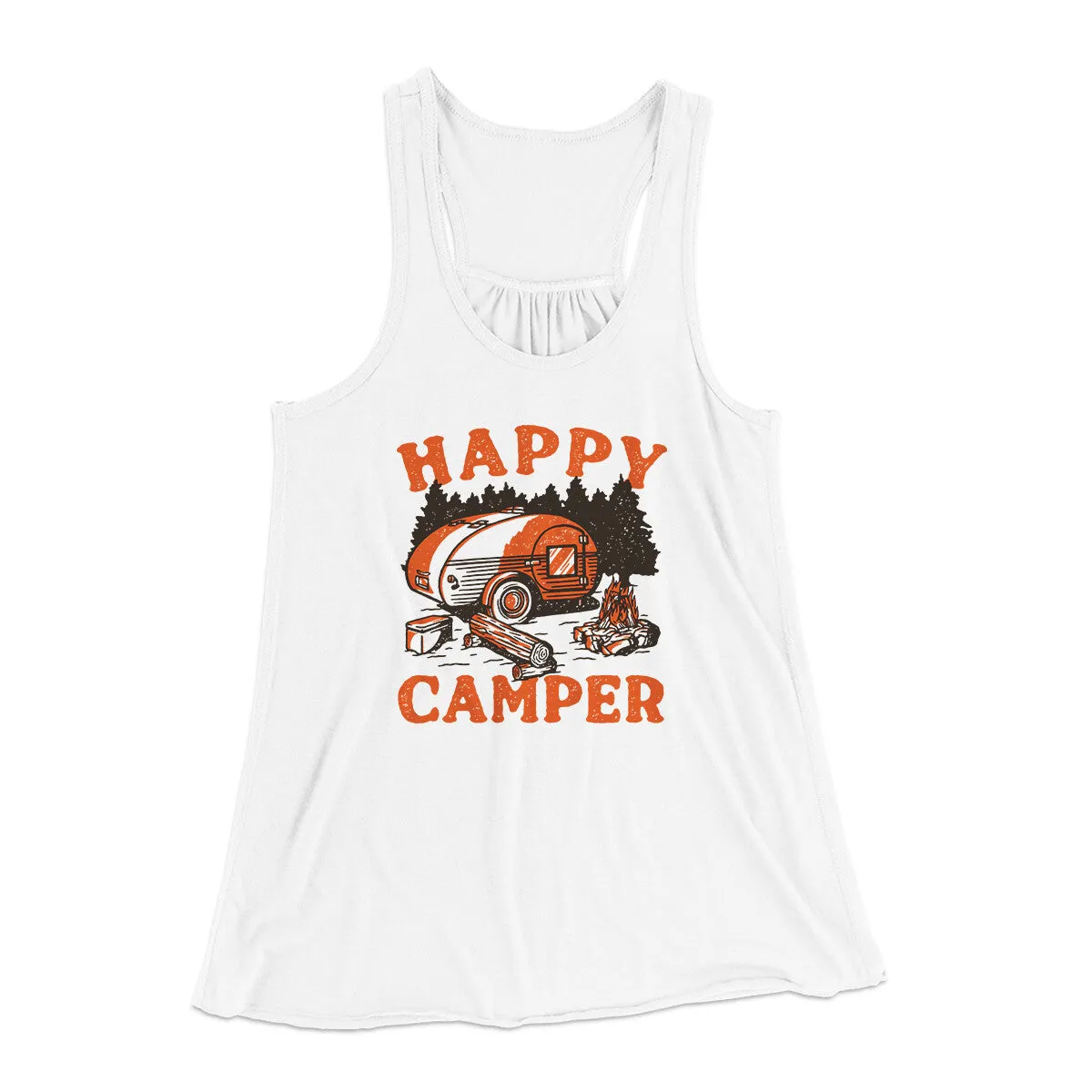 Happy Camper Women's Flowey Racerback Tank Top
