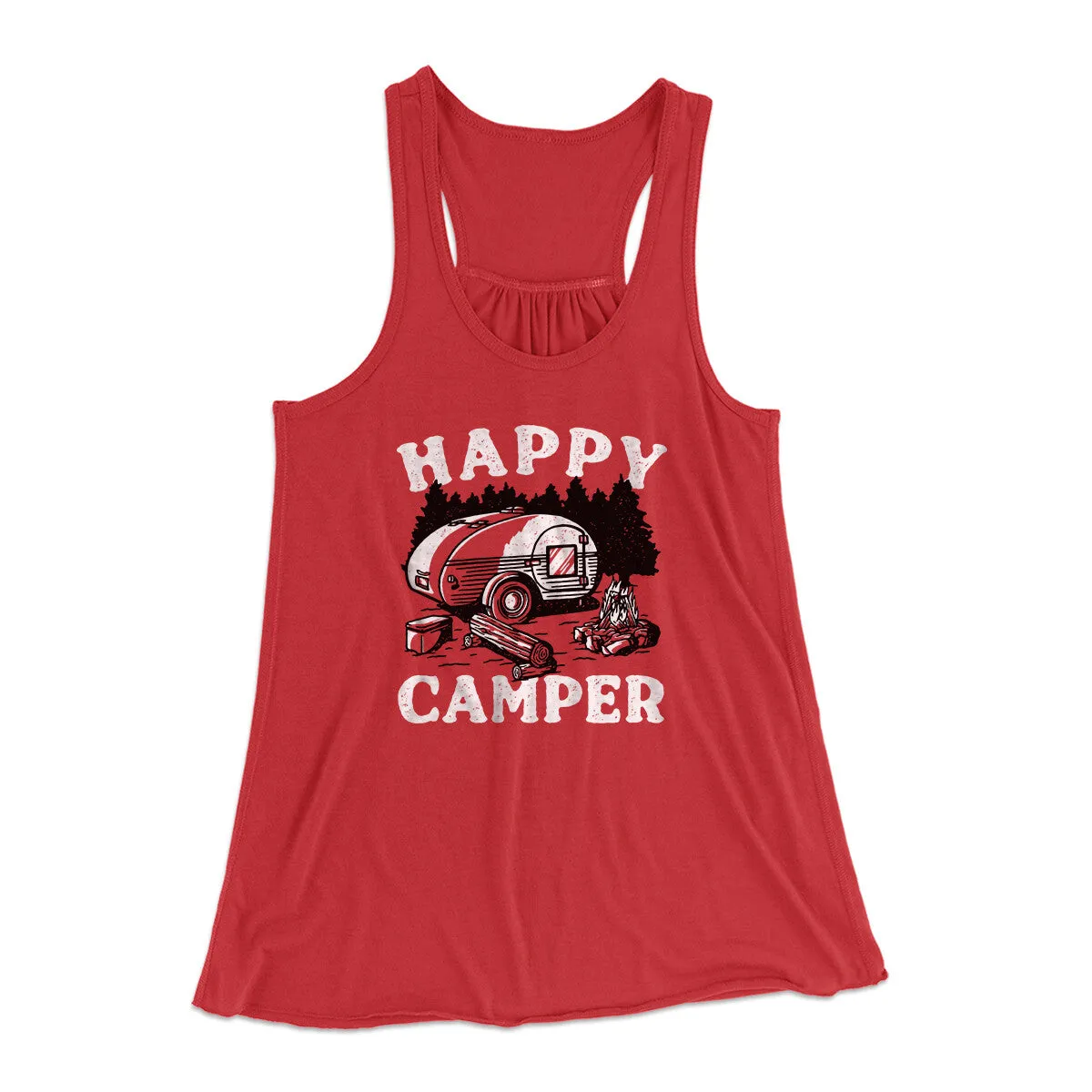 Happy Camper Women's Flowey Racerback Tank Top