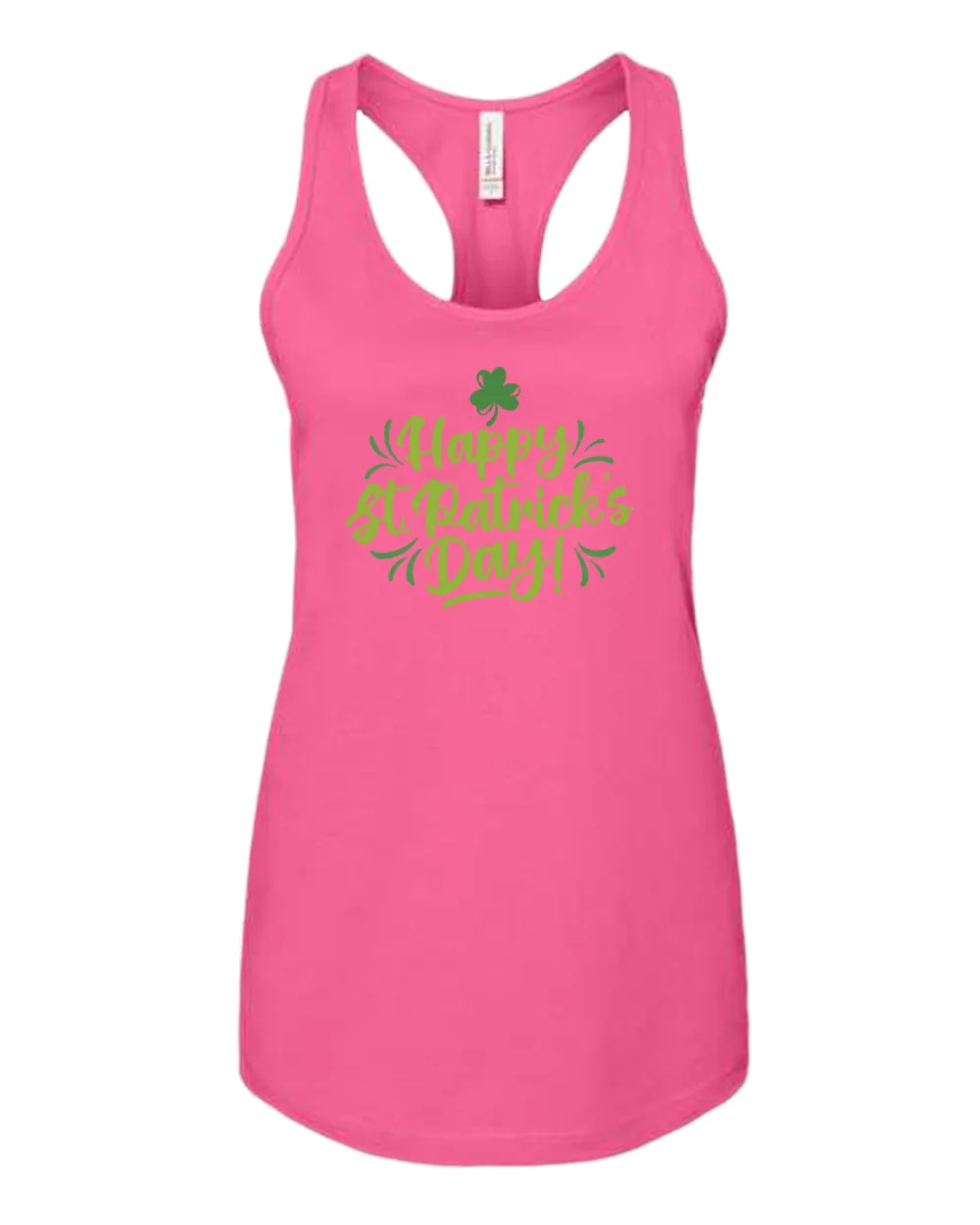Happy St Patrick's day tank top women racerback st patrick's day tank top