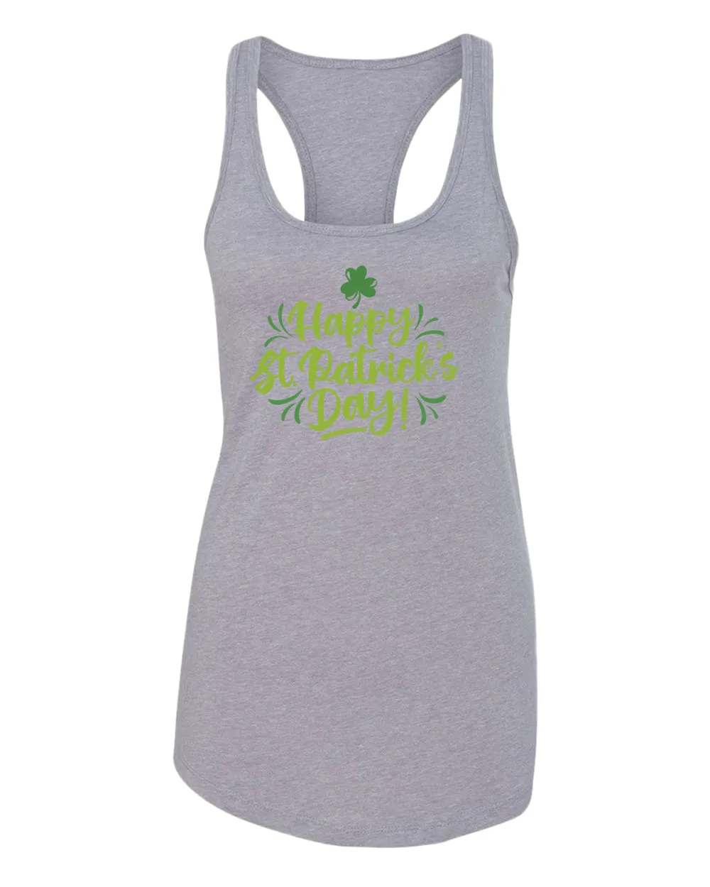 Happy St Patrick's day tank top women racerback st patrick's day tank top