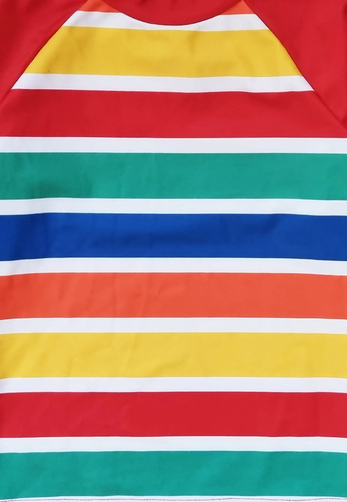 Happy Stripe Print Kids' Swim Rash Vest
