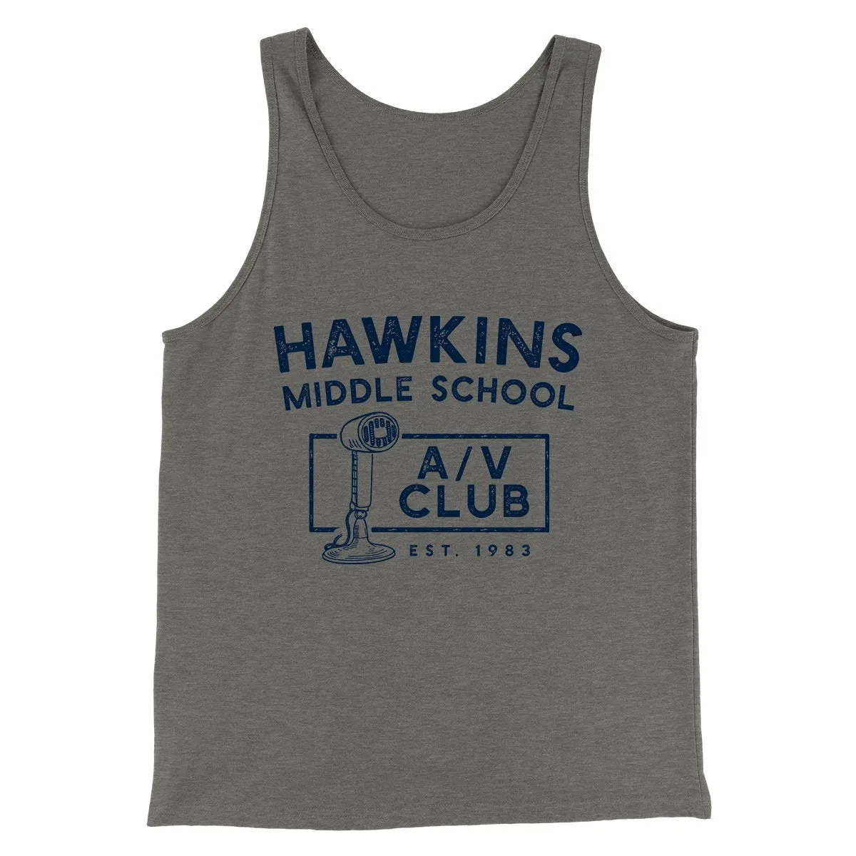 Hawkins Middle School A/V Club Men/Unisex Tank Top