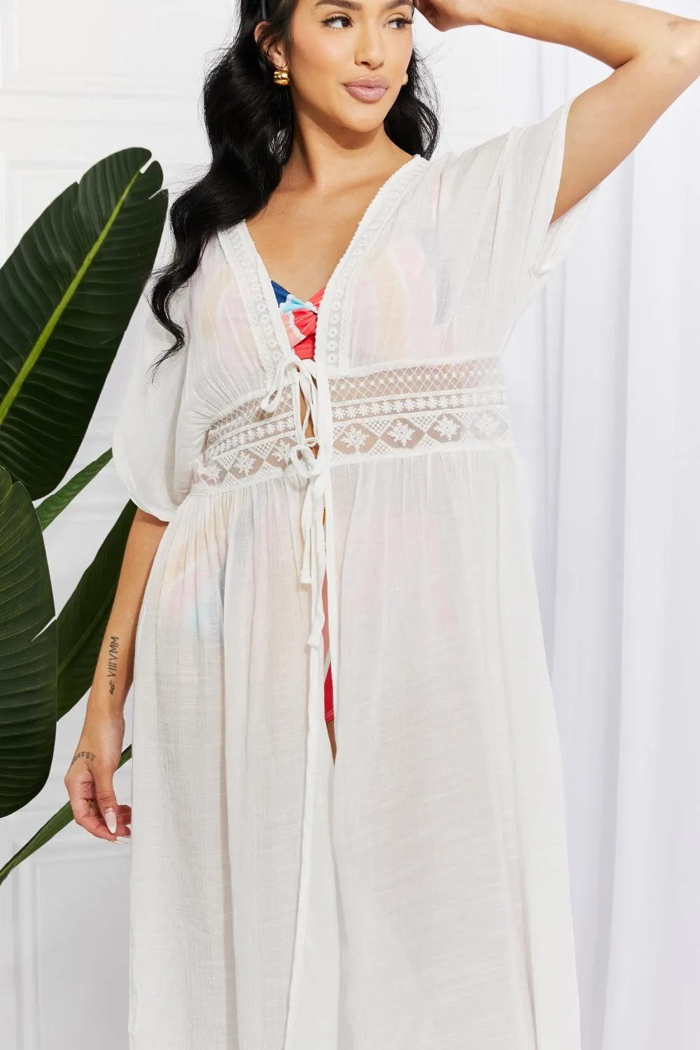 Hazel Blues® | Sun Goddess Tied Maxi Cover-Up