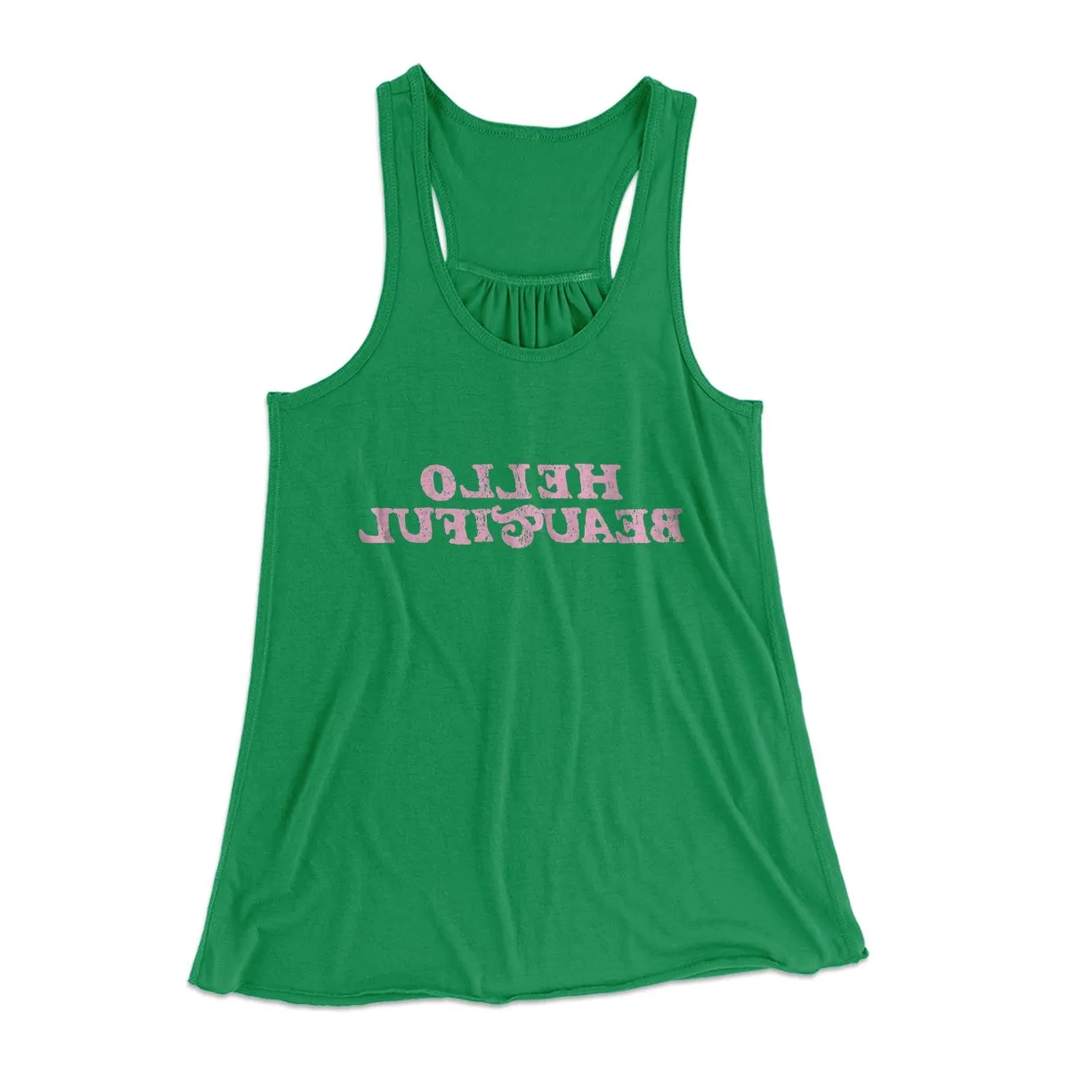 Hello Beautiful Funny Women's Flowey Tank Top
