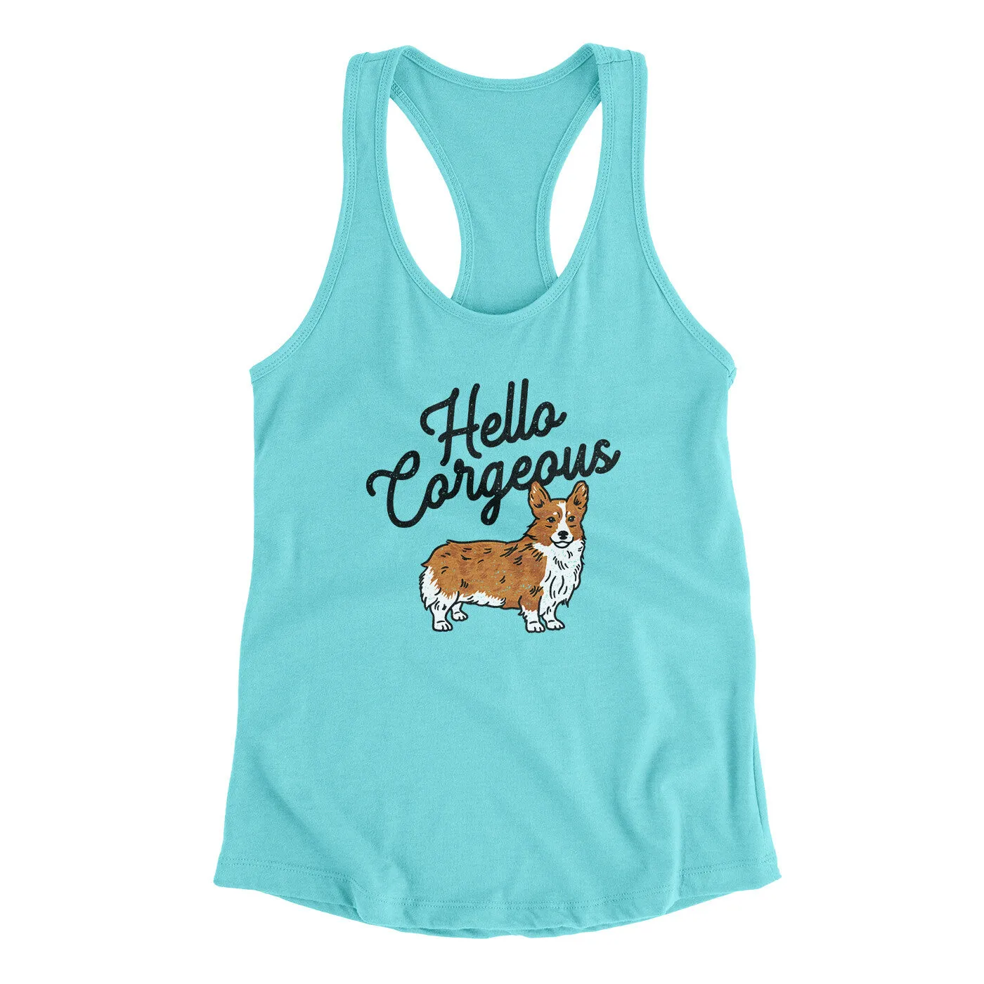 Hello Corgeous Women's Racerback Tank