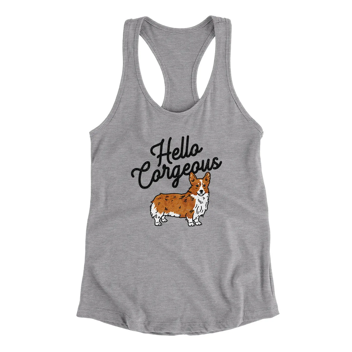 Hello Corgeous Women's Racerback Tank