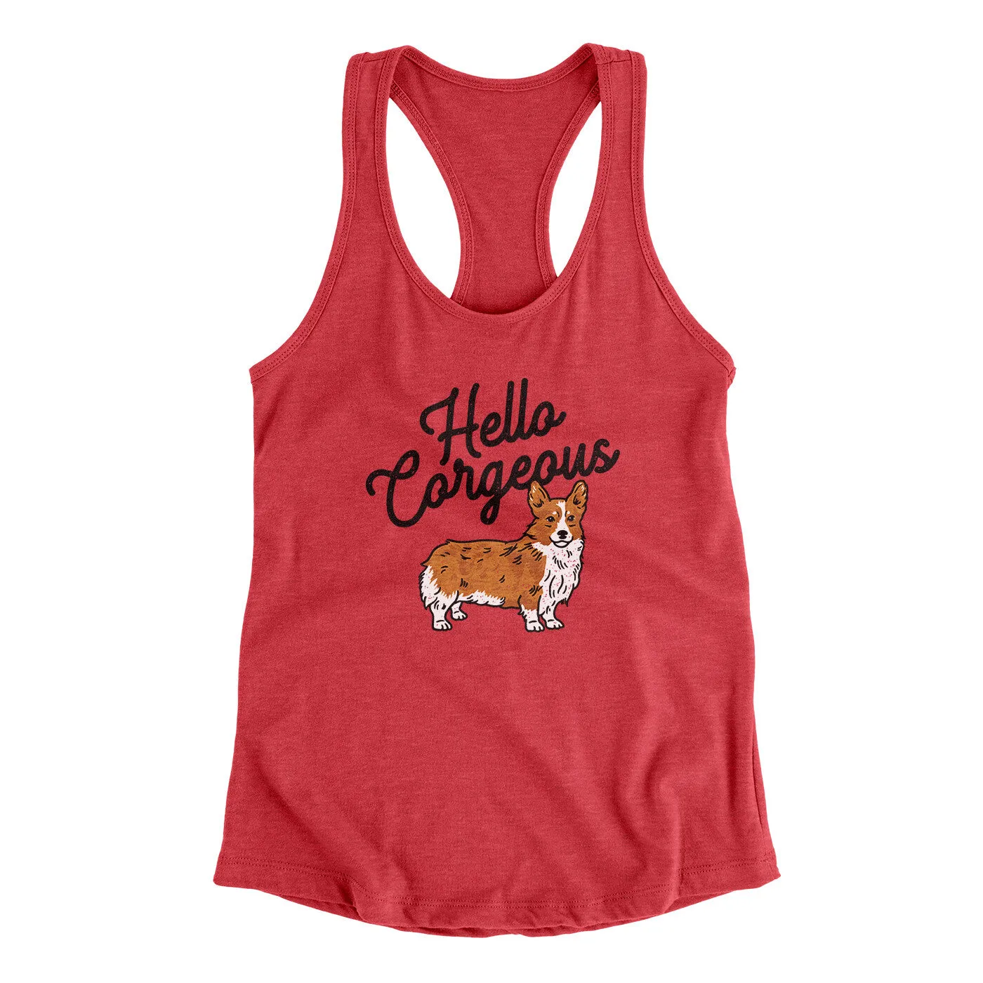 Hello Corgeous Women's Racerback Tank