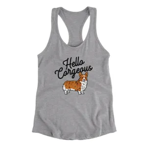 Hello Corgeous Women's Racerback Tank
