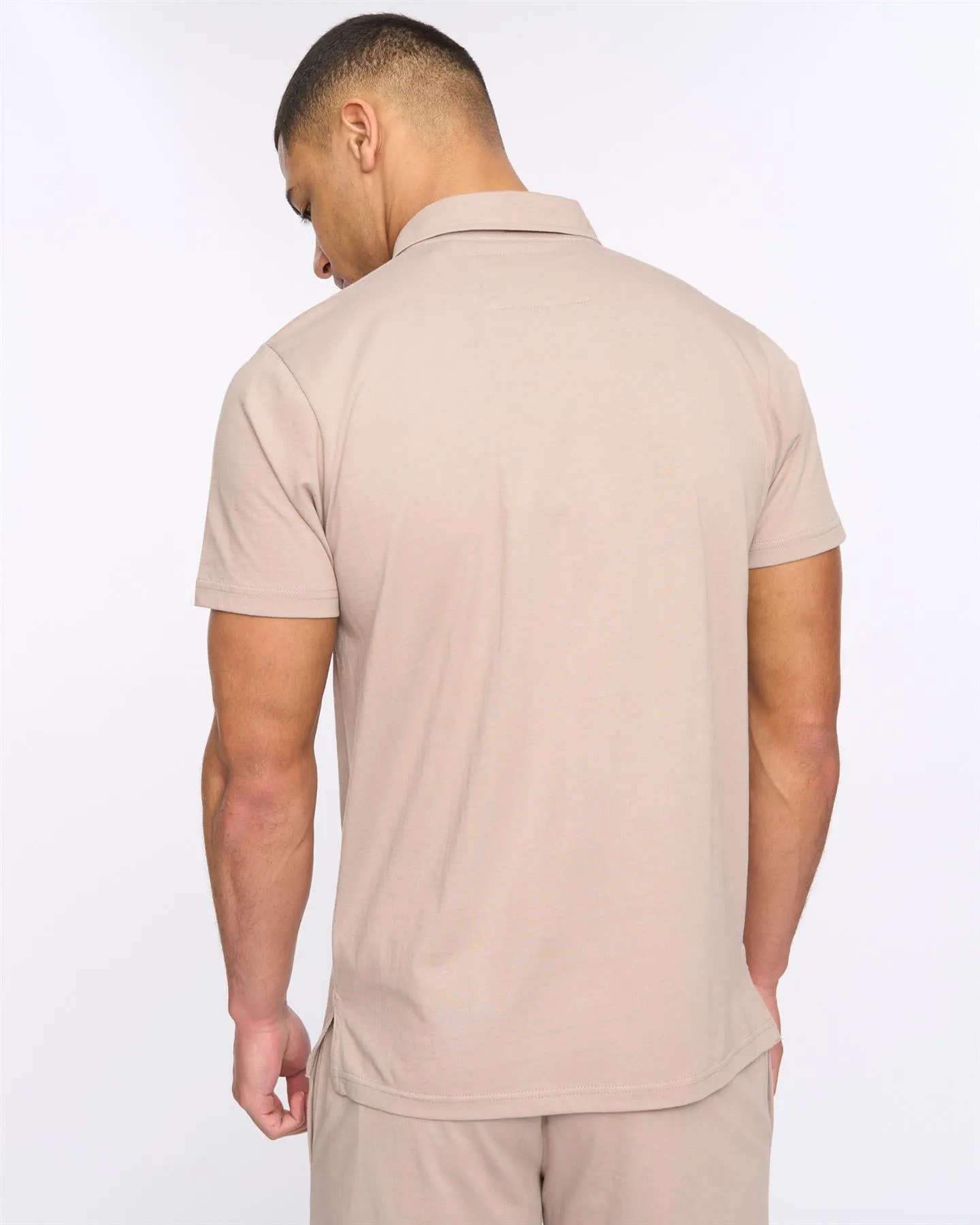 Henychill Polo/Shorts Set Taupe