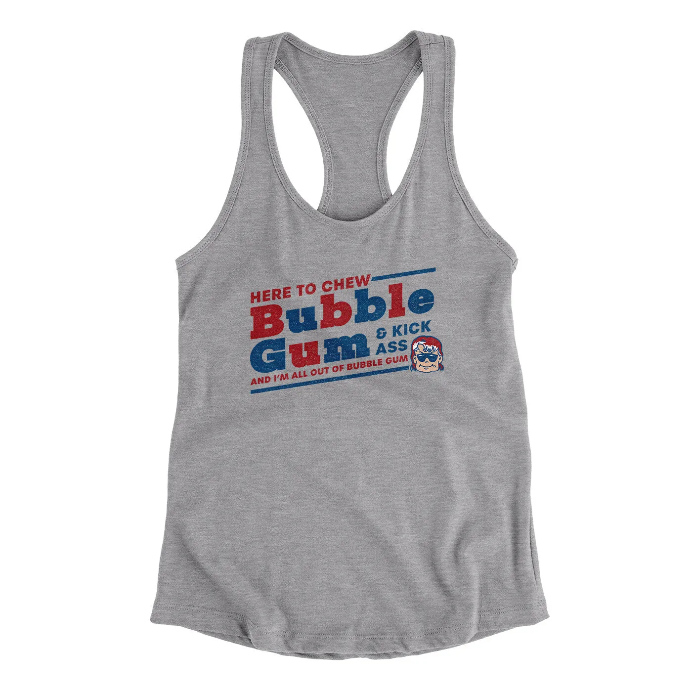 Here To Chew Bubble Gum Women's Racerback Tank