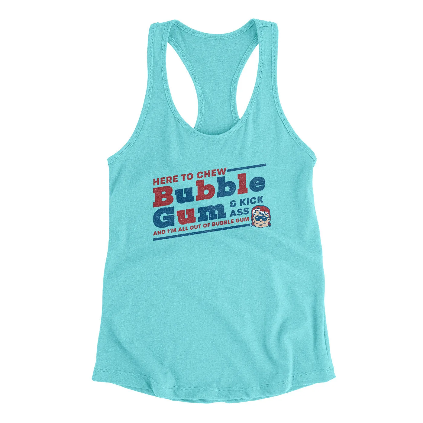 Here To Chew Bubble Gum Women's Racerback Tank
