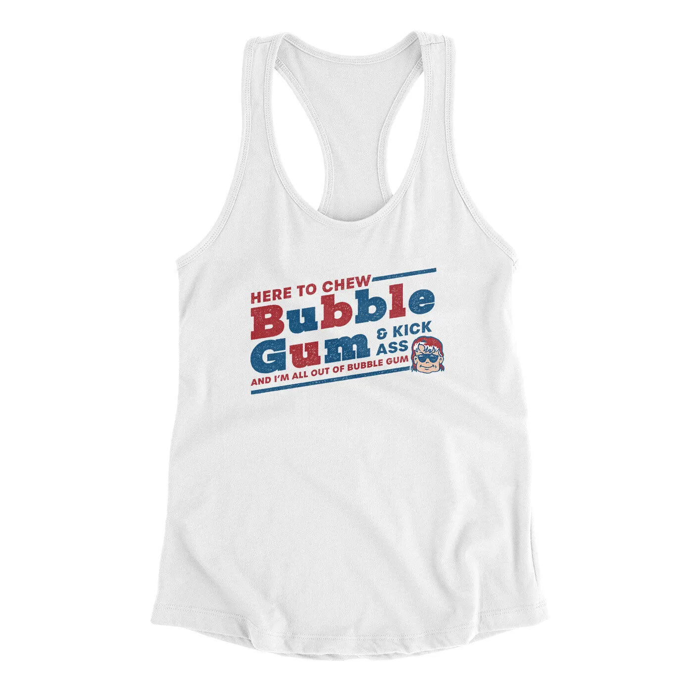 Here To Chew Bubble Gum Women's Racerback Tank