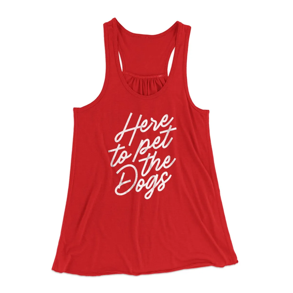 Here To Pet The Dogs Women's Flowey Tank Top