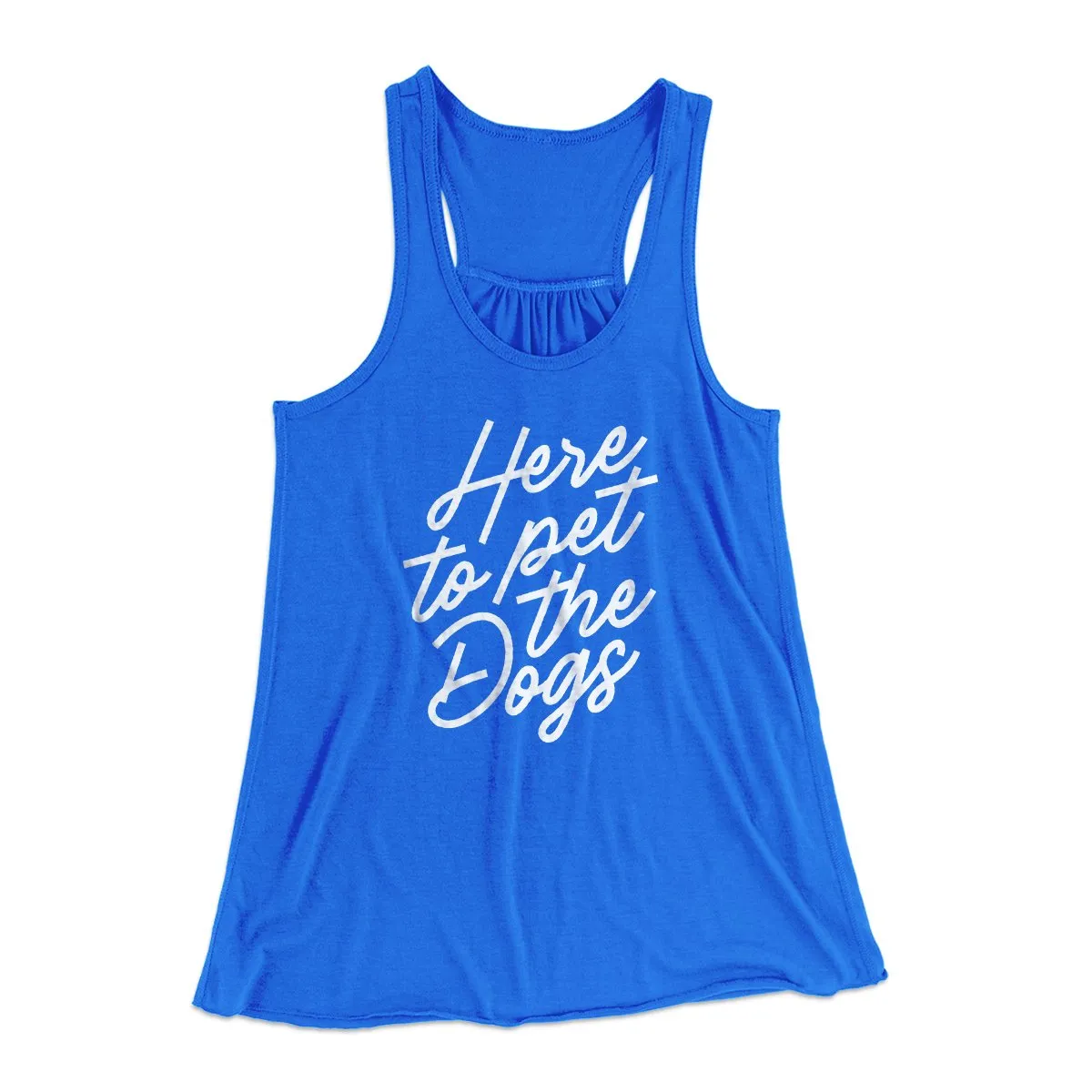 Here To Pet The Dogs Women's Flowey Tank Top