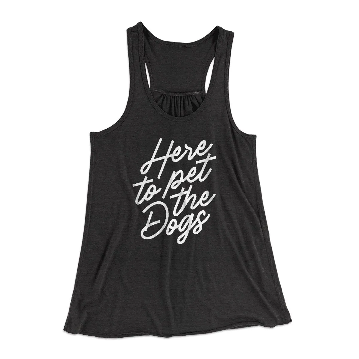 Here To Pet The Dogs Women's Flowey Tank Top