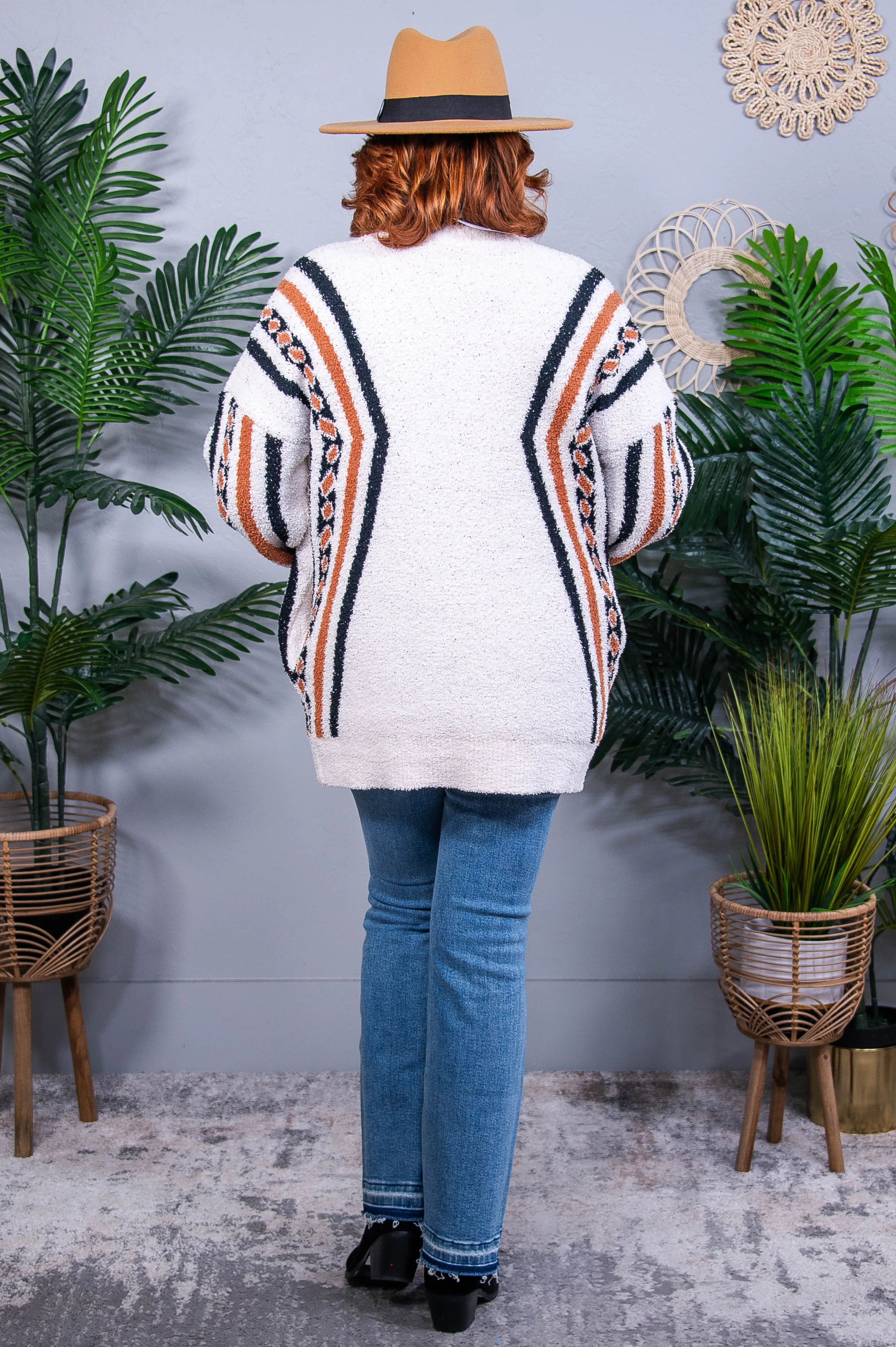 Holding On Aztec Print Cardigan