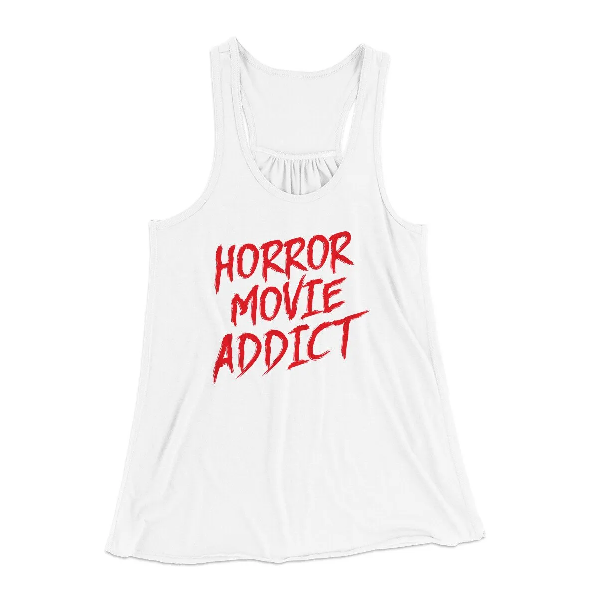 Horror Movie Addict Women's Flowey Racerback Tank Top