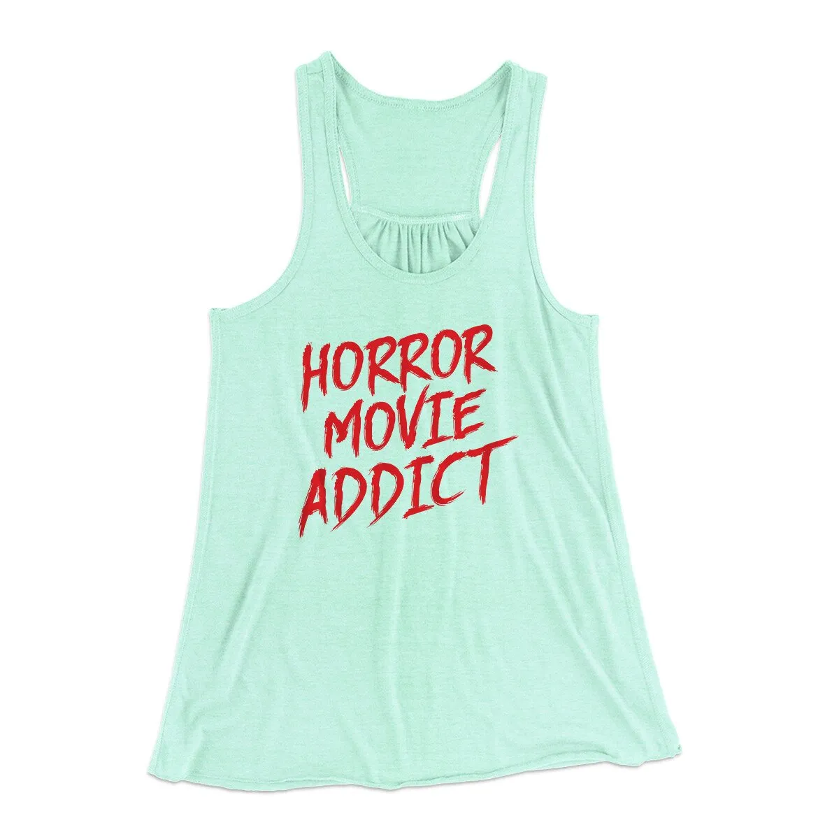Horror Movie Addict Women's Flowey Racerback Tank Top