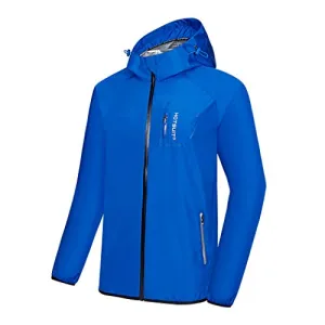 HOTSUIT Sauna Suit Sweat Jacket - Men Weight Loss Anti Rip Sauna Tops Workout, Blue, L