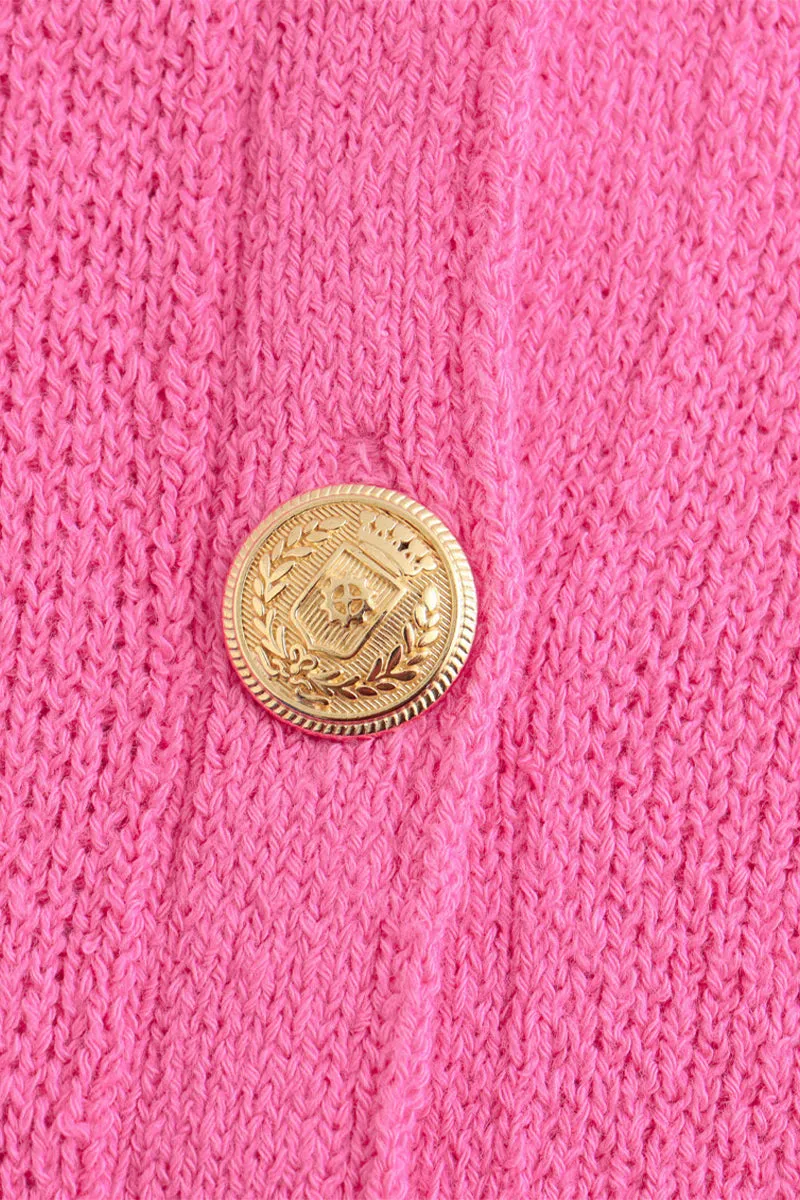 HWS1371 Classic Button-Front Knit Cardigan