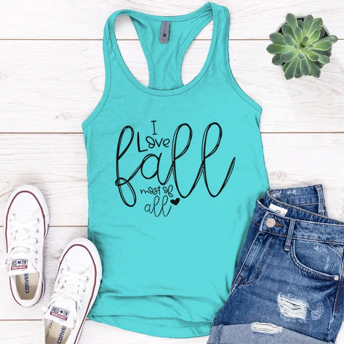 I Love Fall Premium Tank Top