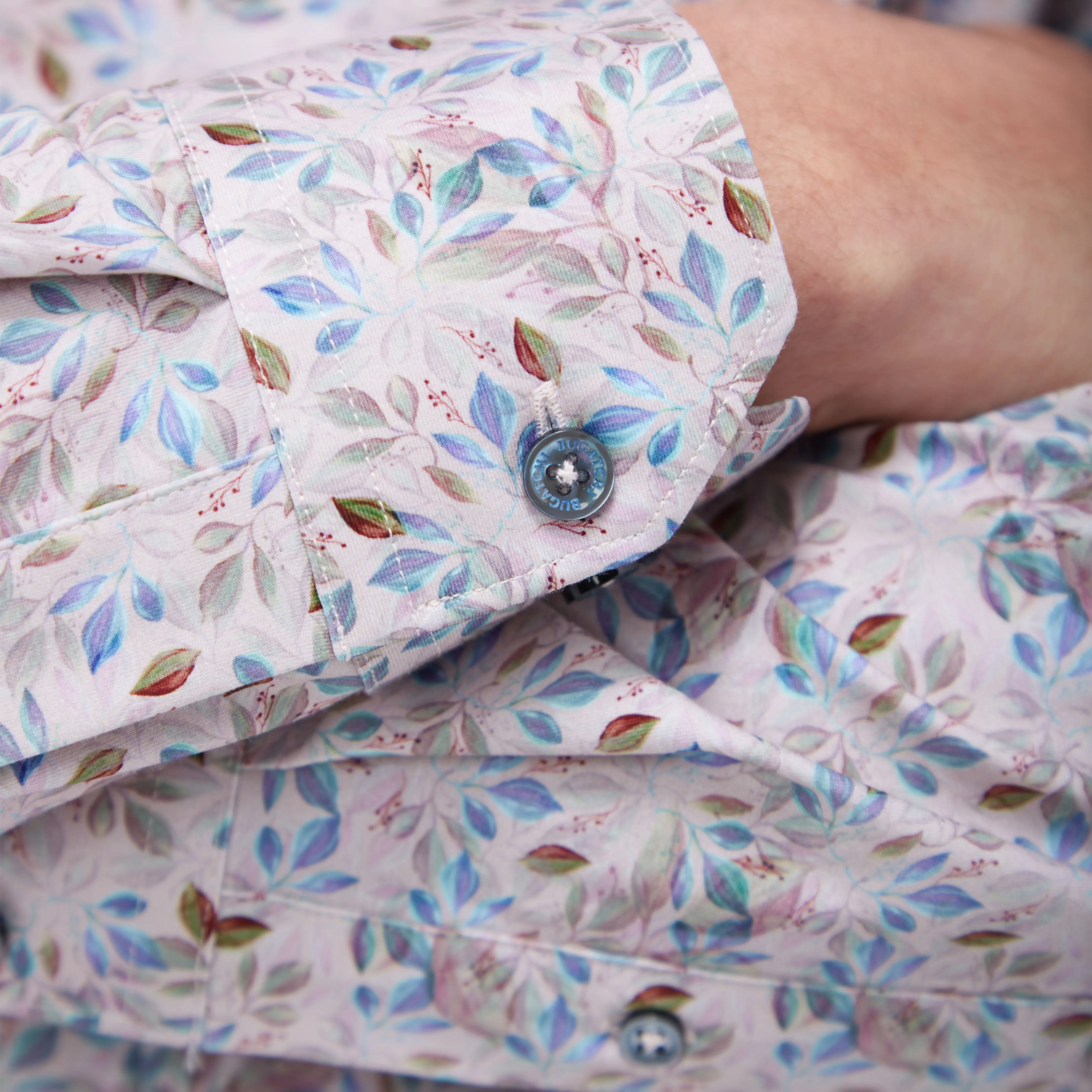 James Leaf Print OoohCotton Shirt