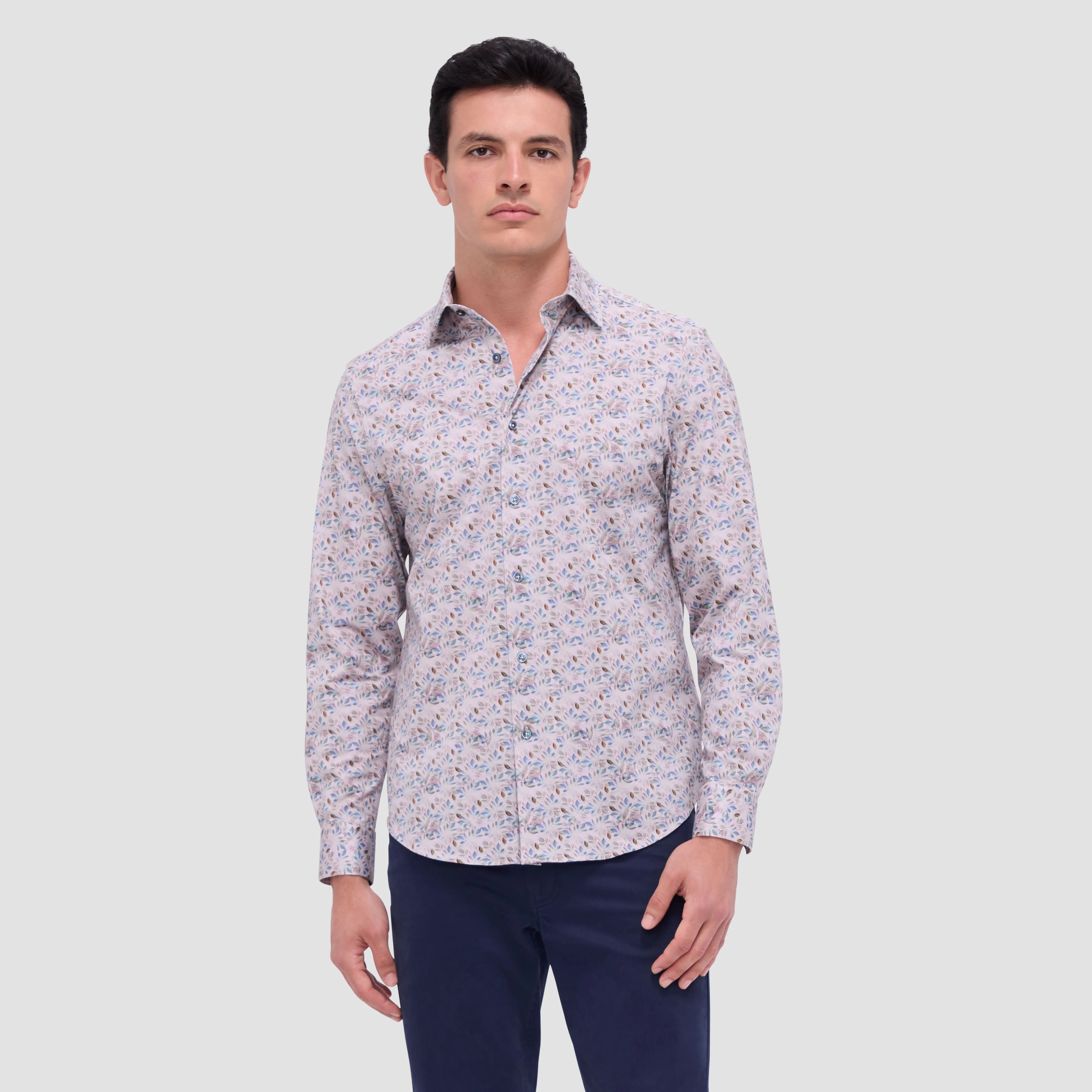 James Leaf Print OoohCotton Shirt