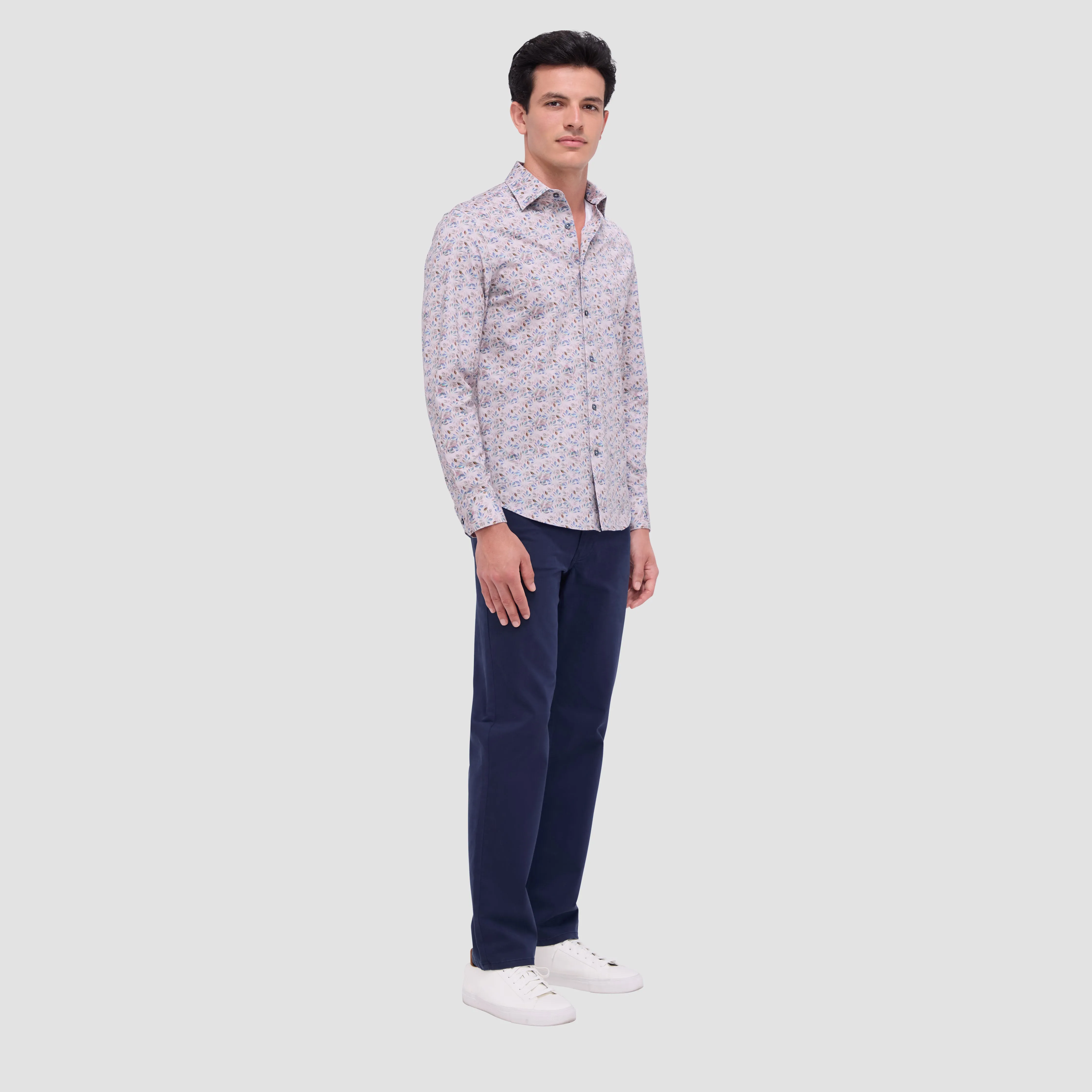 James Leaf Print OoohCotton Shirt