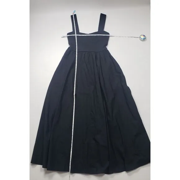 J.Crew Sweetheart Tank Dress with Poplin Skirt in Black Elegant &amp; Timeless Style